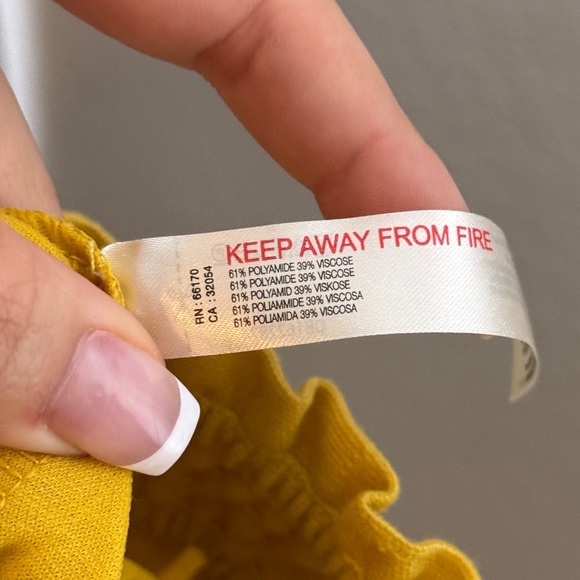 Free People Beach Mustard Balloon Harem Pants Ruched Ankles Pockets NWT Size XS - Picture 8 of 9